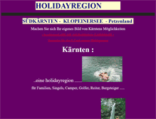 Tablet Screenshot of holidayregion.at